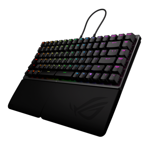 Asus 90MP043H-BKUA20 Teclado ROG Falcata 75% Inalámbrico y Cable Magnetic-mechanical LED RGB Negro