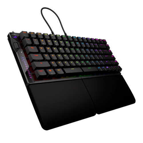 Asus 90MP043H-BKUA20 Teclado ROG Falcata 75% Inalámbrico y Cable Magnetic-mechanical LED RGB Negro