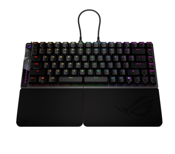 Asus ROG Falcata Teclado Gaming 75% Dividido con Interruptores Magnéticos RGB Negro