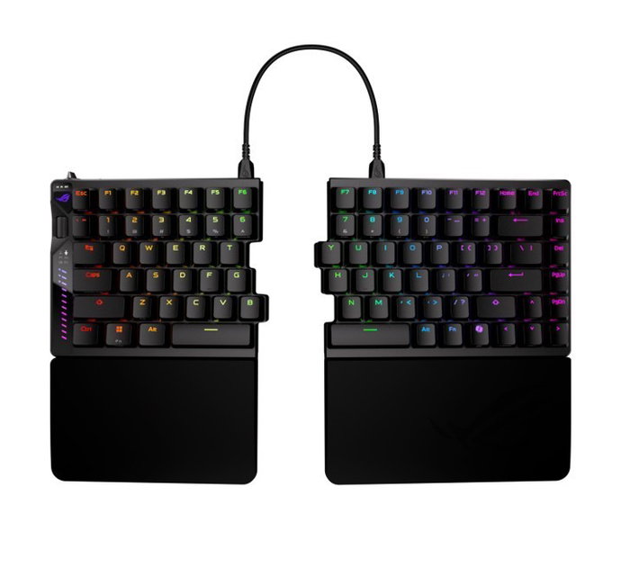 Asus ROG Falcata Teclado Gaming 75% Dividido con Interruptores Magnéticos RGB Negro