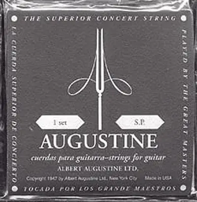 AUGUSTINE Juego Clásica Nylon Crystal Entorchado Plata - Tensión Baja AUGUSTINE Juego Clásica Nylon Crystal Entorchado Plata - Tensión Baja