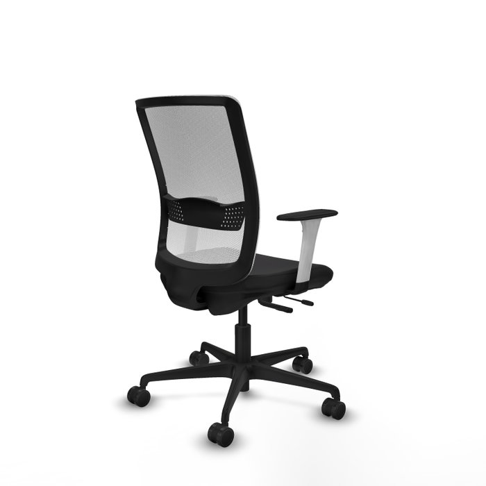 PIQUERAS Y CRESPO Silla de oficina Haches con mecanismo Sincro/Traslack, Negro y Blanco PIQUERAS Y CRESPO Silla de oficina Haches con mecanismo Sincro/Traslack, Negro y Blanco