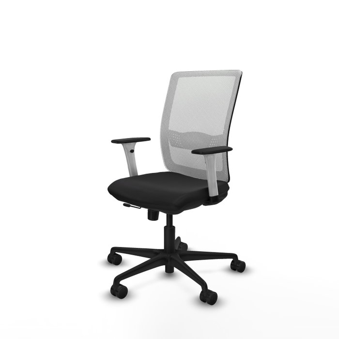 PIQUERAS Y CRESPO Silla de oficina Haches con mecanismo Sincro/Traslack, Negro y Blanco PIQUERAS Y CRESPO Silla de oficina Haches con mecanismo Sincro/Traslack, Negro y Blanco