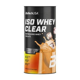 BIOTECHUSA Iso Whey Clear 400G, Sabor Té Helado de Melocotón, Proteína de Suero