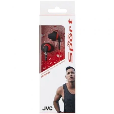 Auriculares Deportivos JVC Gummy Sport HA-EN10/ Jack 3.5/ Negros