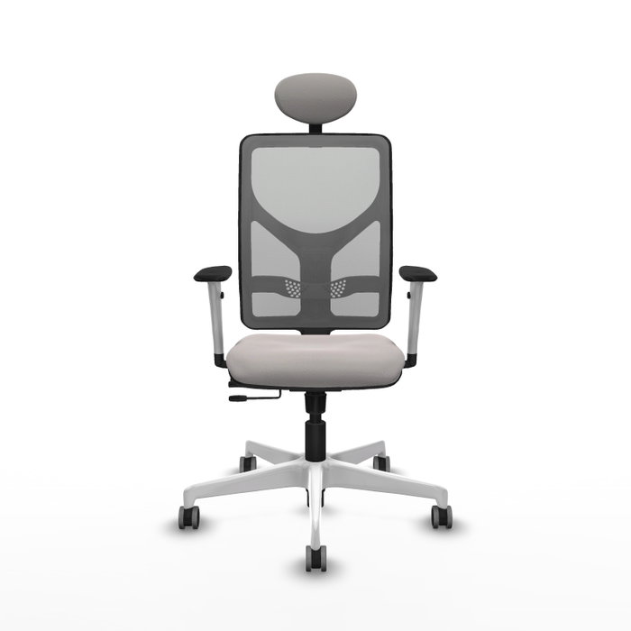 PIQUERAS Y CRESPO Silla de oficina Motilla Sincro/Traslack Blanco y Gris PIQUERAS Y CRESPO Silla de oficina Motilla Sincro/Traslack Blanco y Gris