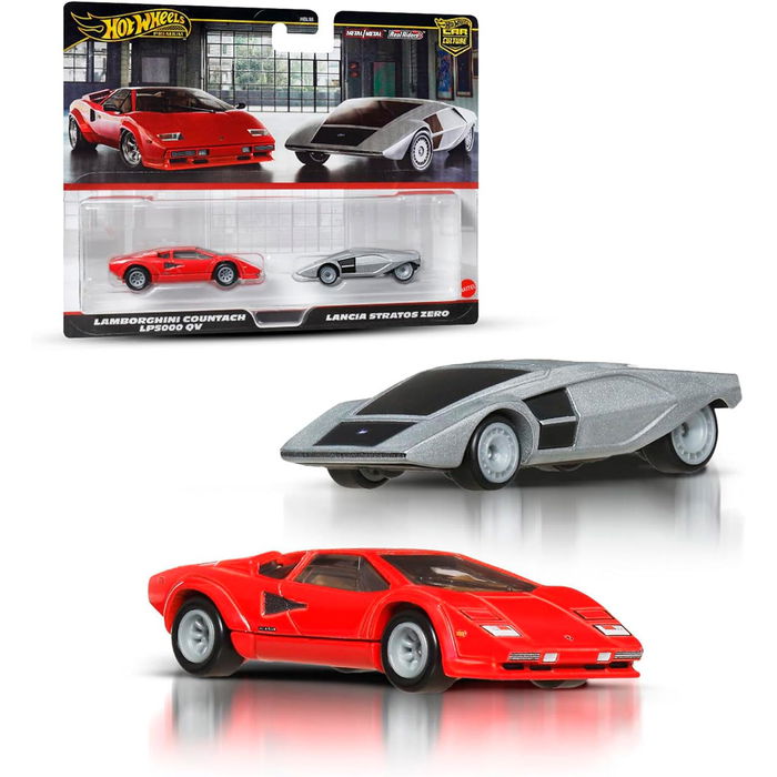 Hot Wheels Car Culture Pack Premium Lancia Y Lambo JBL02 Coches a Escala 1:64 para Coleccionistas Hot Wheels Car Culture Pack Premium Lancia Y Lambo JBL02 Coches a Escala 1:64 para Coleccionistas