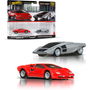 Hot Wheels Car Culture Pack Premium Lancia Y Lambo JBL02 Coches a Escala 1:64 para Coleccionistas