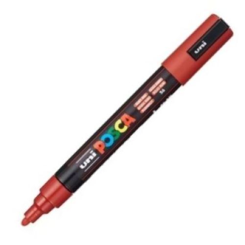 POSCA Marcador PC-5M Punta Bala 1,8-2,5mm Rojo Rubí