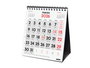 Finocam Calendario 2026 Sobremesa Neutro XS 140x150mm Números Grandes 780120026