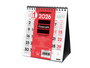 Finocam Calendario 2026 Sobremesa Neutro XS 140x150mm Números Grandes 780120026