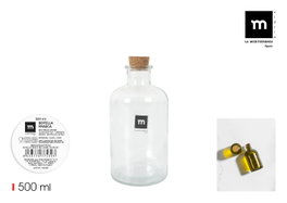 La Mediterranea Botella Frasca Red 500ml con tapón de corcho