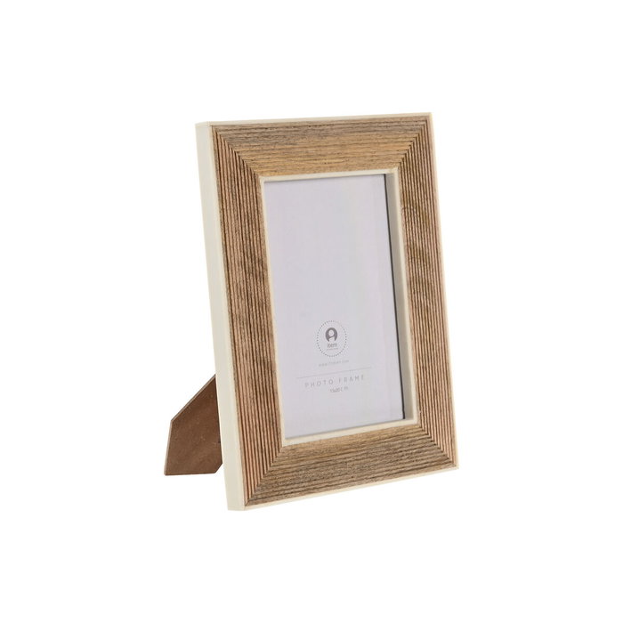 DKD Home Decor Marco de Fotos 13x18 de Mango y Resina Natural