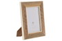 DKD Home Decor Marco de Fotos 13x18 Natural Blanco Mango y Resina 19 x 24 x 1.8 cm