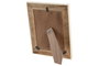 DKD Home Decor Marco de Fotos 13x18 Natural Blanco Mango y Resina 19 x 24 x 1.8 cm
