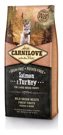 Carnilove Puppy Large Salmon Pavo 12 kg Alimento para Perro Cachorro Razas Grandes
