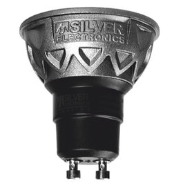 Silver Pro Bombilla Led Dicroica GU10 5W 60W 2700K Extracálida 470lm 38º Vida 25.000h Clase A+ Gris