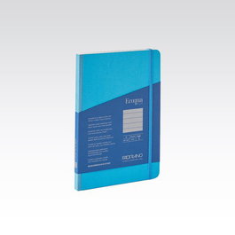 Cuaderno Fabriano Ecoqua Plus Tela A5 80Hj. 90Gr. Horizontal Turquesa
