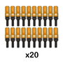 Omp Juego de 20 Tornillos SPEED M12x1.5 con Protector Naranja
