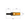 Omp Juego de 20 Tornillos SPEED M12x1.5 con Protector Naranja
