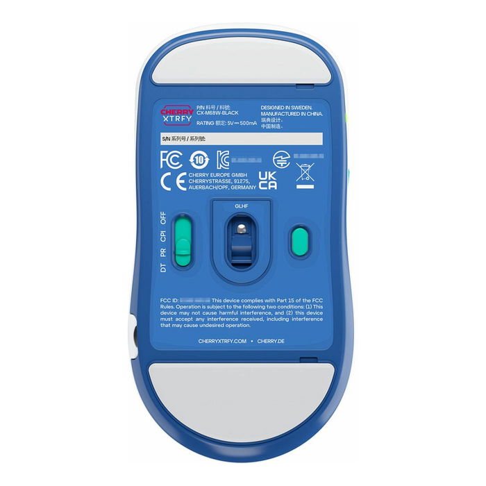 Cherry XTRFY M68 Wireless Ratón Inalámbrico Blanco 26000 DPI