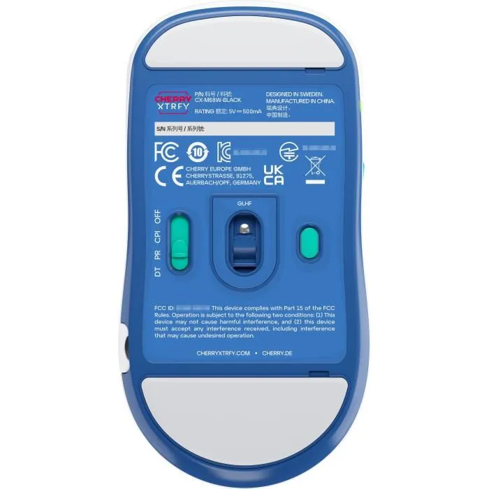 Cherry Ratón Inalámbrico para Juegos XTRFY M68 WIRELESS Ultraligero 2.4GHz Simétrico Blanco XTR1731630576004