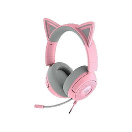 Razer Kraken Kitty V3 X Auriculares Gaming con Microfono Boom y RGB, Circumaural, 20-28000 Hz, Color Rosa Quartz, Conector 3.5 mm, Modelo Para Chicas