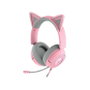 Razer Kraken Kitty V3 X Auriculares Gaming con Microfono Boom y RGB, Circumaural, 20-28000 Hz, Color Rosa Quartz, Conector 3.5 mm, Modelo Para Chicas