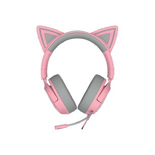 Razer Kraken Kitty V3 X Auriculares Gaming con Microfono Boom y RGB, Circumaural, 20-28000 Hz, Color Rosa Quartz, Conector 3.5 mm, Modelo Para Chicas