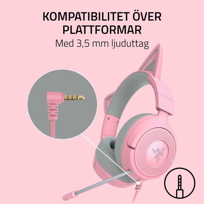 Razer Kraken Kitty V3 X Quartz Rosa