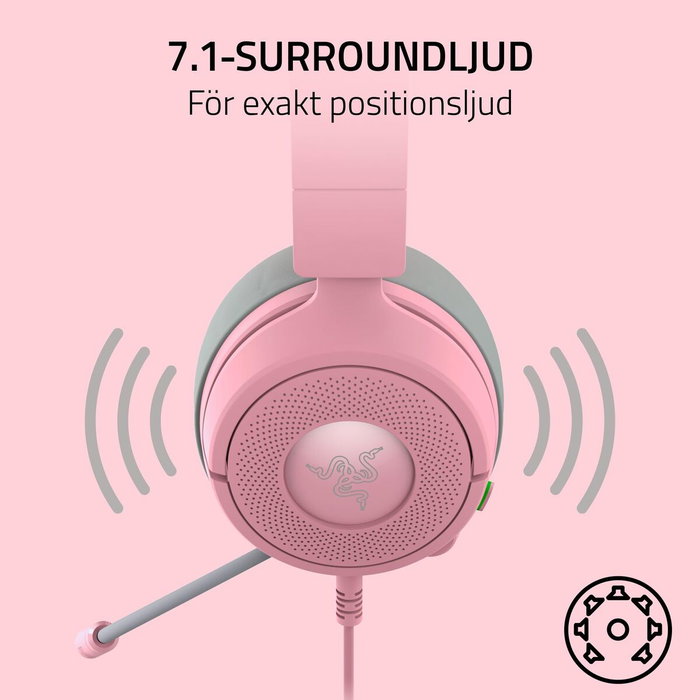 Razer Kraken Kitty V3 X Quartz Rosa