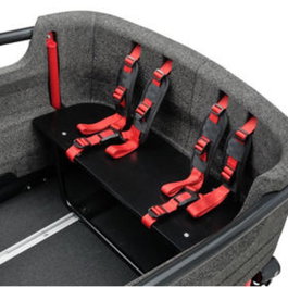 Winora Soporte 2 Asientos Niño Extra SC3 para Bicicletas F.U.B 3, Batavus Fier 3, Raleigh Stride 3
