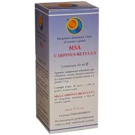 HERBOPLANET Msa Carpinus Betulus Yemas 50ml - Complemento Alimenticio para la Función Intestinal - Extracto de Plantas en Gotas - 33% Alcohol