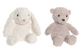 DKD Home Decor Peluche de Poliéster Surtido Beige y Blanco