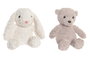 DKD Home Decor Peluche de Poliéster Surtido Beige y Blanco