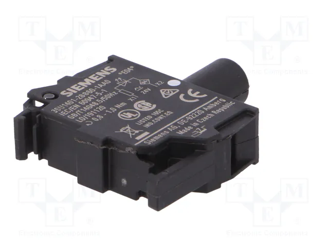 Siemens 3SU14012BB601AA0 Módulo LED Blanco con LED Integrado AC/DC 24V, Conexión por Tornillo Siemens 3SU14012BB601AA0 Módulo LED Blanco con LED Integrado AC/DC 24V, Conexión por Tornillo