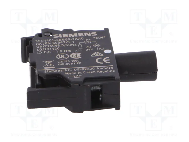 Siemens 3SU14012BB601AA0 Módulo LED Blanco con LED Integrado AC/DC 24V, Conexión por Tornillo Siemens 3SU14012BB601AA0 Módulo LED Blanco con LED Integrado AC/DC 24V, Conexión por Tornillo