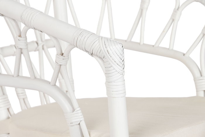DKD Home Decor Silla Balines Blanco 50 x 56 x 77 cm (2 Unidades)