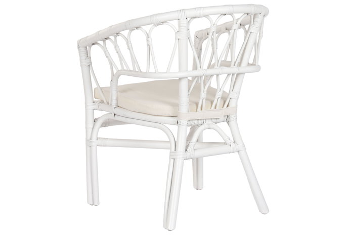 DKD Home Decor Silla Balines Blanco 50 x 56 x 77 cm (2 Unidades)