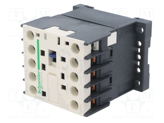 SCHNEIDER ELECTRIC Contactor TeSys D CA2KN31B7 4-polar 10A 24VAC SCHNEIDER ELECTRIC Contactor TeSys D CA2KN31B7 4-polar 10A 24VAC