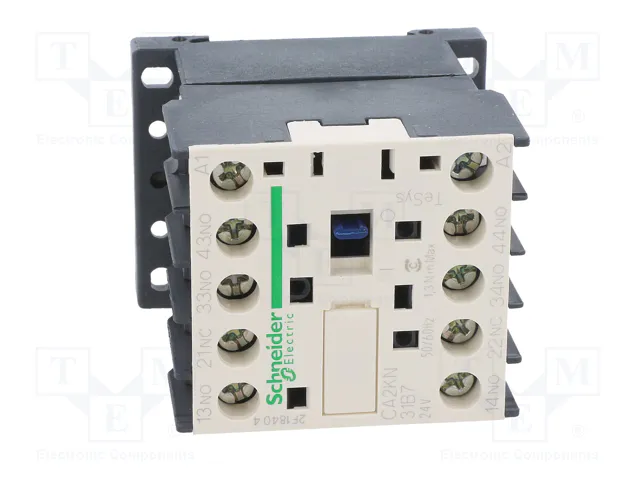 SCHNEIDER ELECTRIC Contactor TeSys D CA2KN31B7 4-polar 10A 24VAC SCHNEIDER ELECTRIC Contactor TeSys D CA2KN31B7 4-polar 10A 24VAC