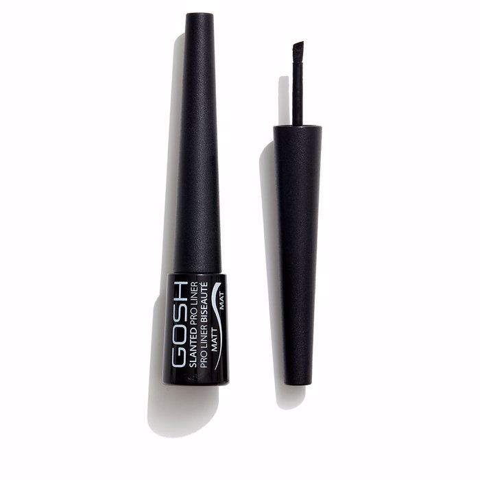 Gosh SLANTED Pro Liner Eyeliner Delineador Líquido Aplicador Inclinado #002 Matte Black, 3 ml - Mate, Resistente al Agua y de Secado Rápido Gosh SLANTED Pro Liner Eyeliner Delineador Líquido Aplicador Inclinado #002 Matte Black, 3 ml - Mate, Resistente al Agua y de Secado Rápido