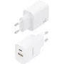 Aisens Cargador GaN A110-0952 30W con 1xUSB Tipo-C y 1xUSB Blanco