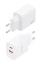 Aisens Cargador GaN 30W con USB-C y USB-A Blanco