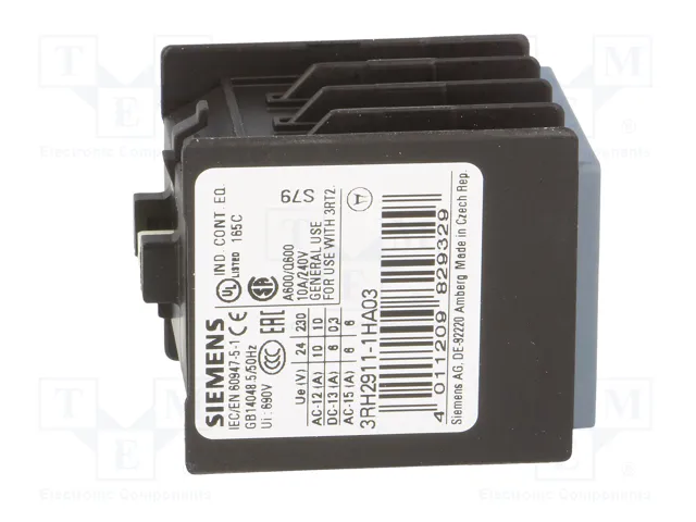 SIEMENS 3RH2911-1HA03 Contactores Auxiliares NC x3