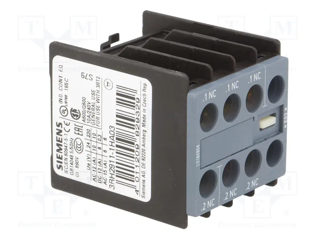 SIEMENS 3RH2911-1HA03 Contactores Auxiliares NC x3