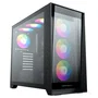 KeepOut XC-911PROXL+ Caja de PC Gaming E-ATX Negro, con 4 Ventiladores ARGB 120mm PWM, Hub, Cristal Templado, USB 3.0 y USB-C, Compatible con ATX/Micro-ATX/ITX
