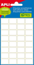 Etiquetas Adh.Manuales Bolsa Apli Blancas Mini C.Romos (6H) 26X54 Mm 36 Uds.(02681) (Set de 10)