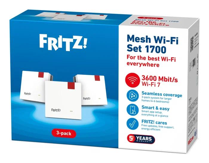 Fritz FRITZ!Mesh Set 1700 3-pack Edition International Fritz FRITZ!Mesh Set 1700 3-pack Edition International
