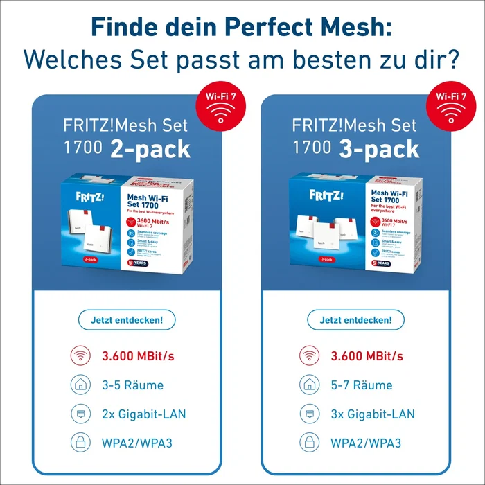 Fritz! Mesh Set 1700 3-Pack Edition International